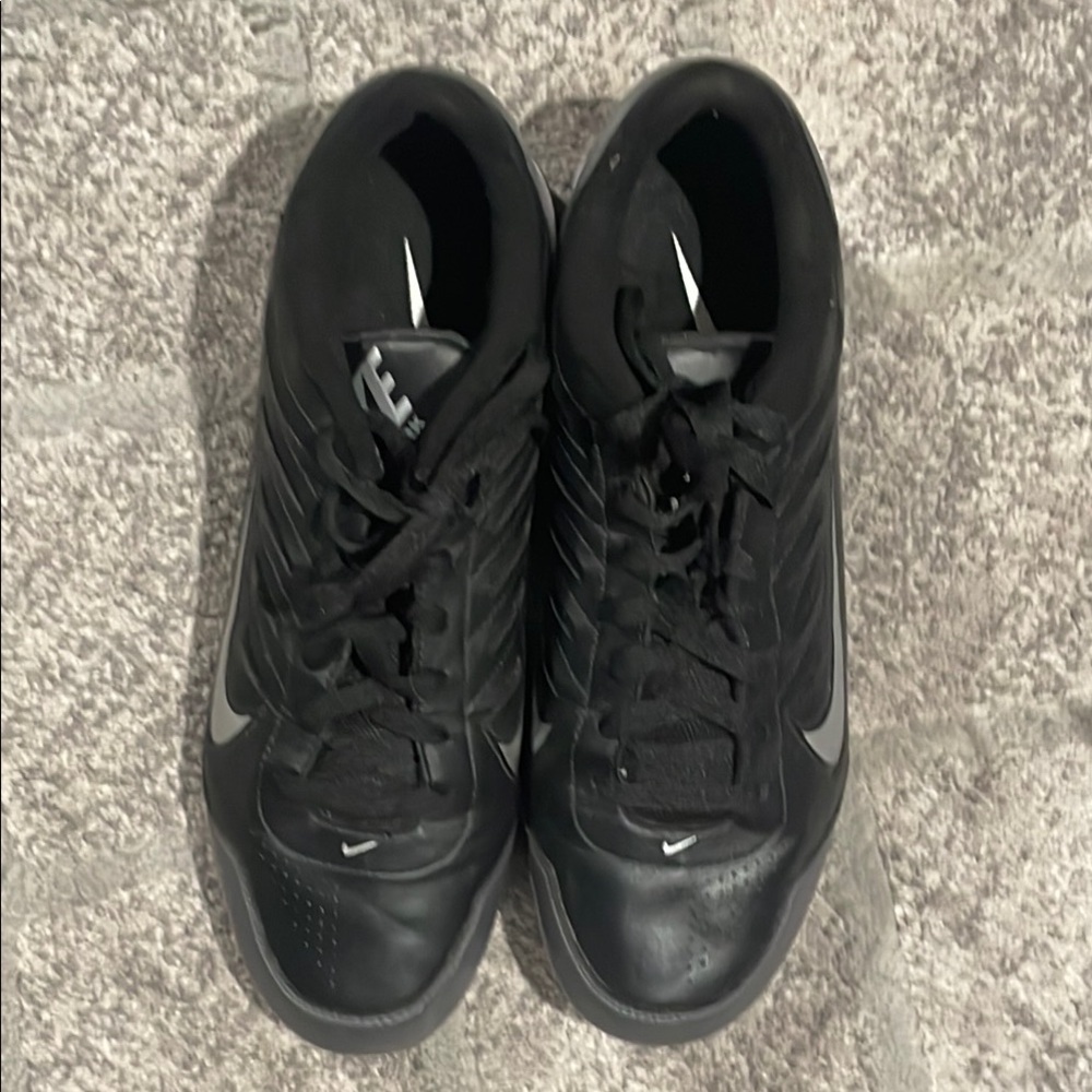 Nike Land Shark 2 Low Black and Silver Football Sports Cleats - Picture 4 of 6